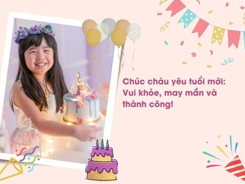 Lời chúc mừng sinh nhật cháu gái