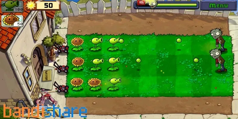 Bắt đầu chơi Plants vs. Zombies MOD APK