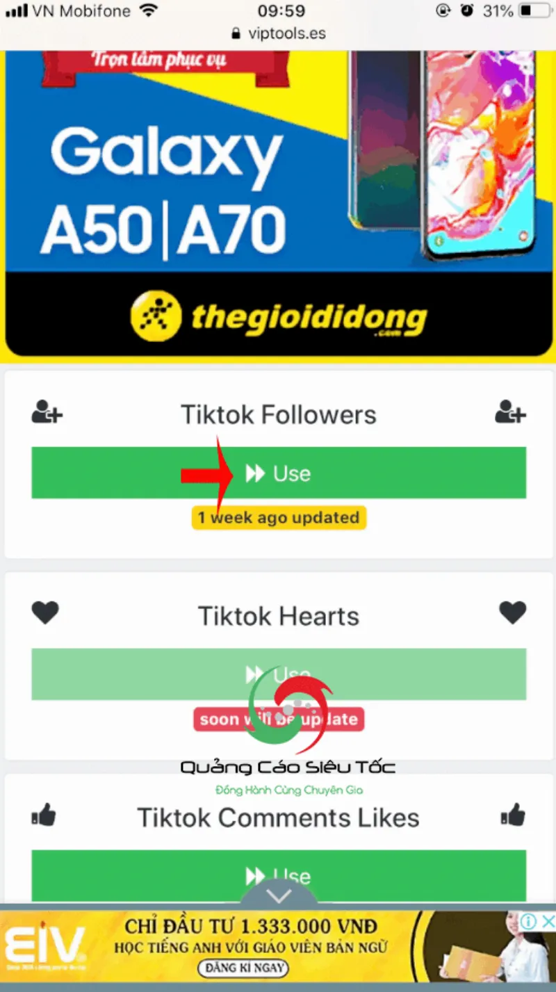 hack follow tik tok miễn phí